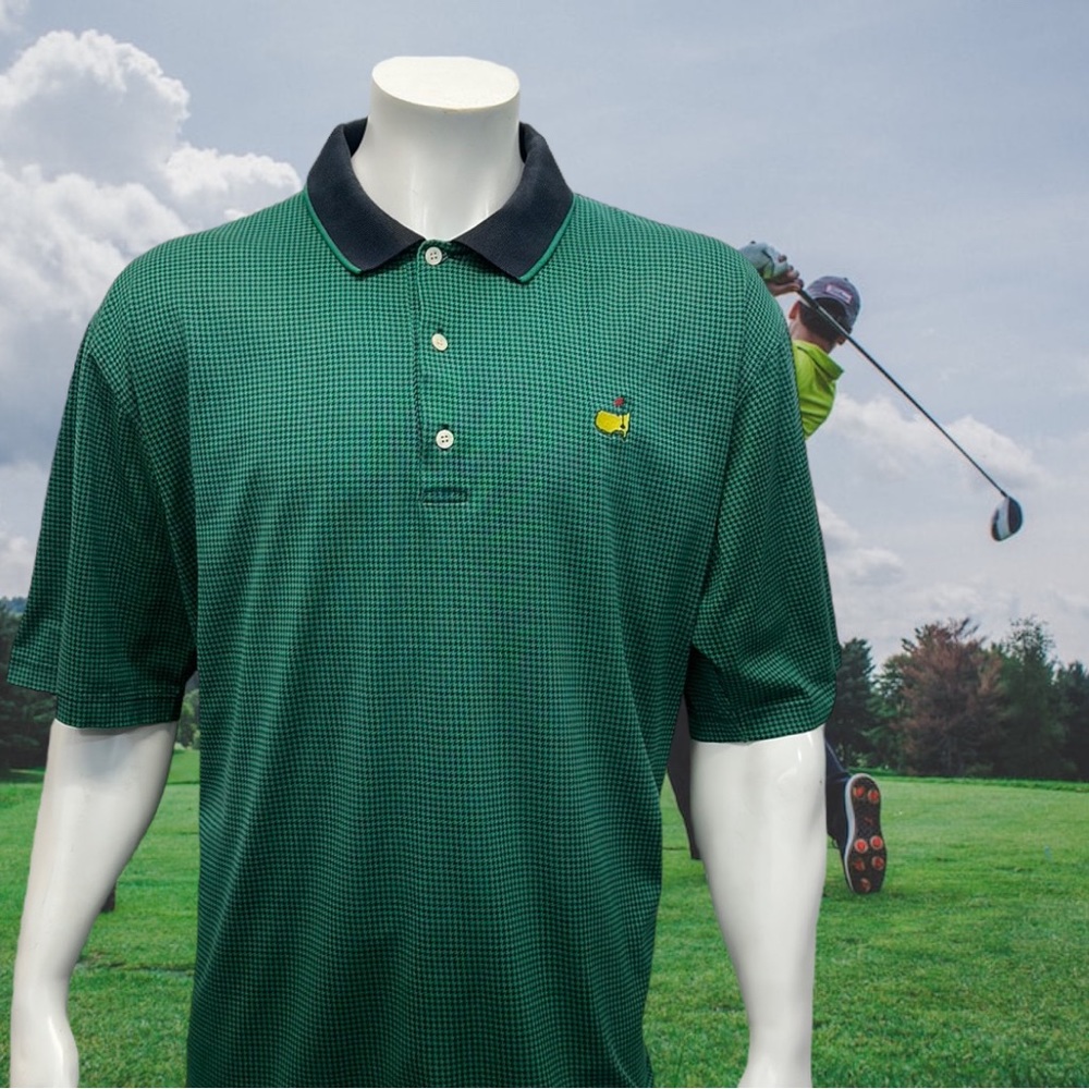 Vintage Masters Augusta National Golf Shop Men’s Green Golf Polo Shirt Size XL